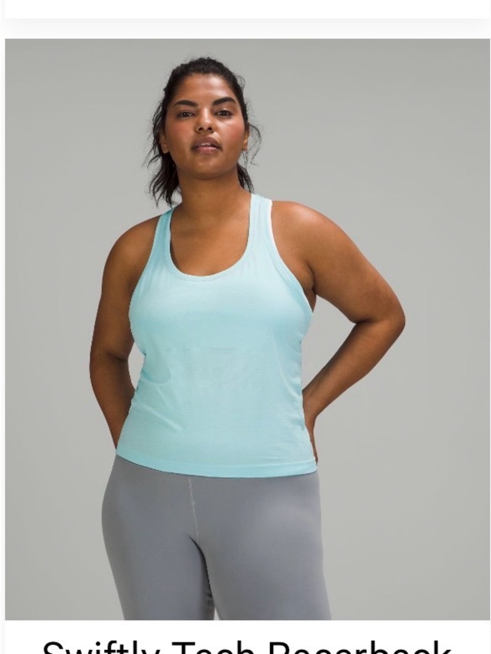 lululemon athletica Light Aqua Racerback Tank